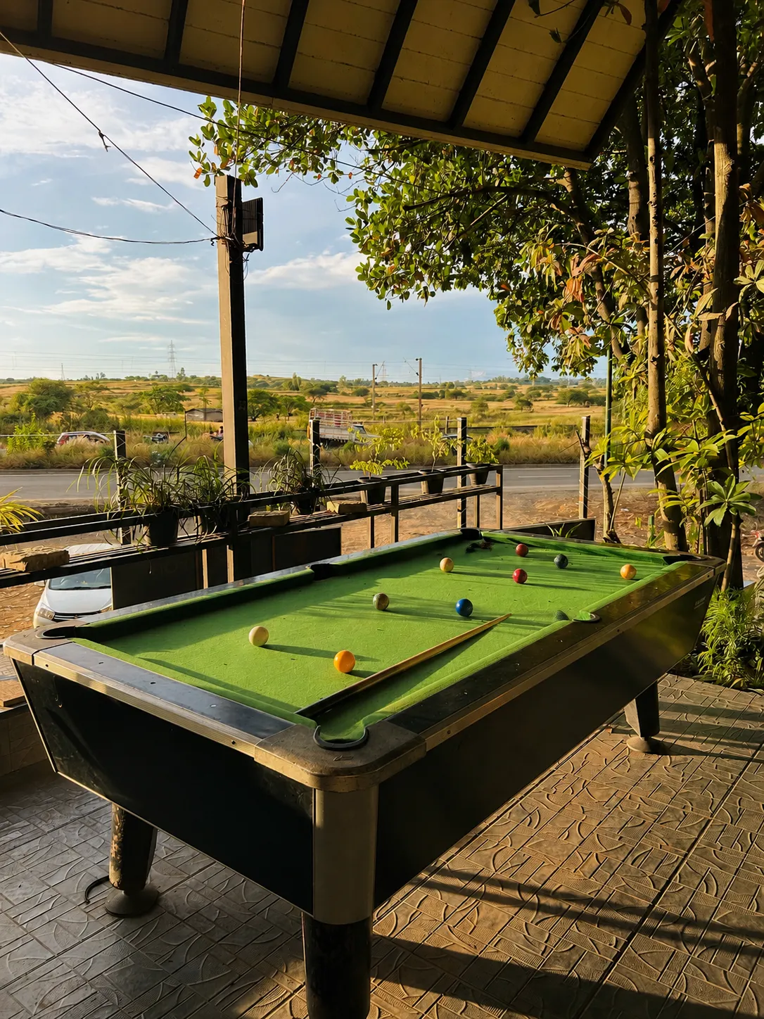 Billiards Table with Nature Views at The Herb Farm Resort, Igatpuri