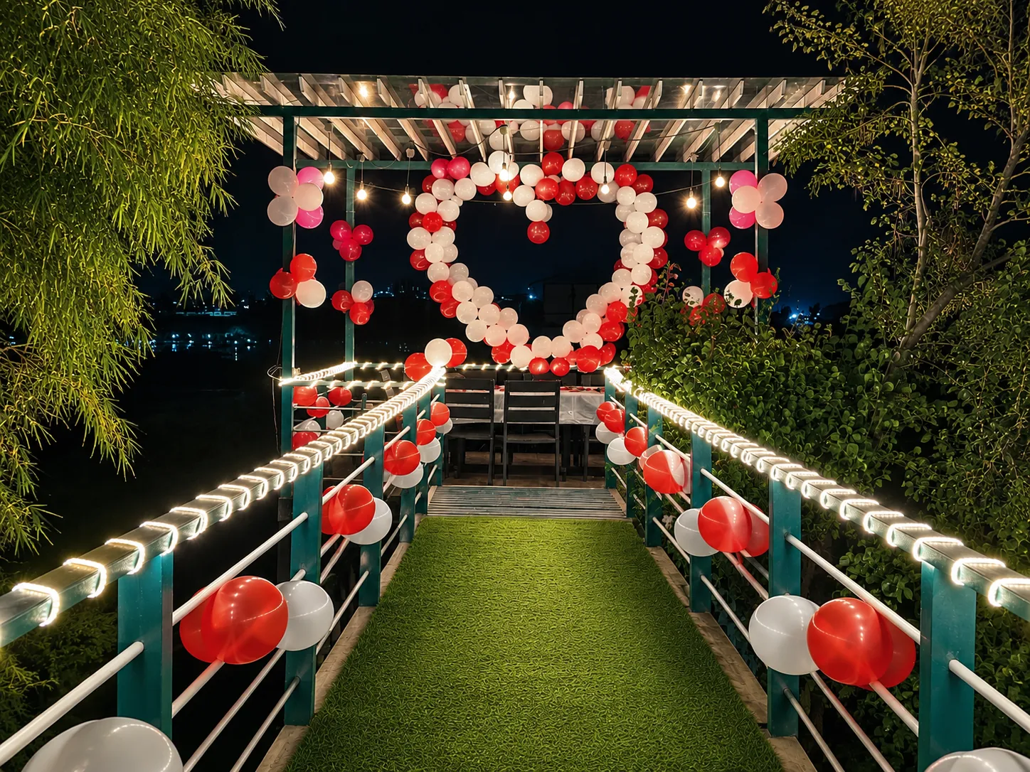 Couple celebrating their anniversary at Herb Farm Resort, Igatpuri