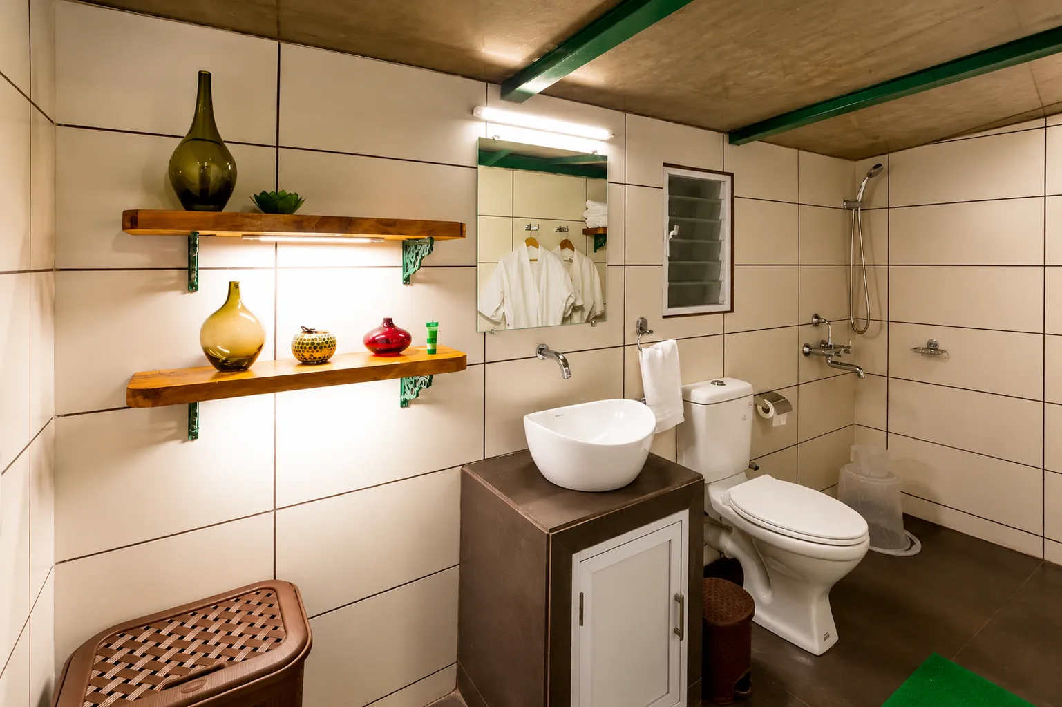Luxury bathroom with modern fittings